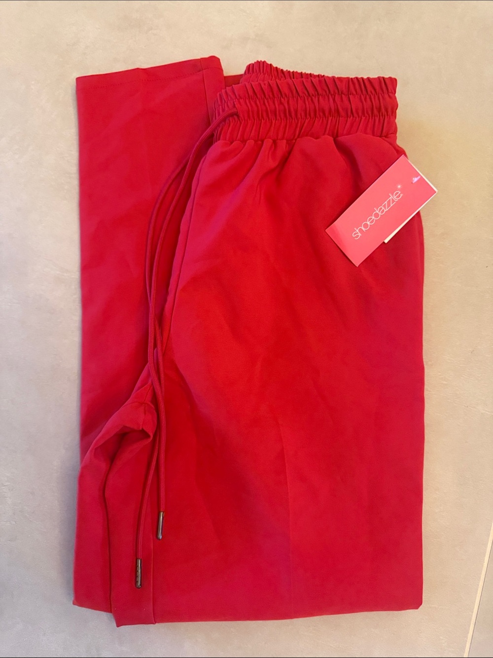 Shoe Dazzle Bold Red Track Pants